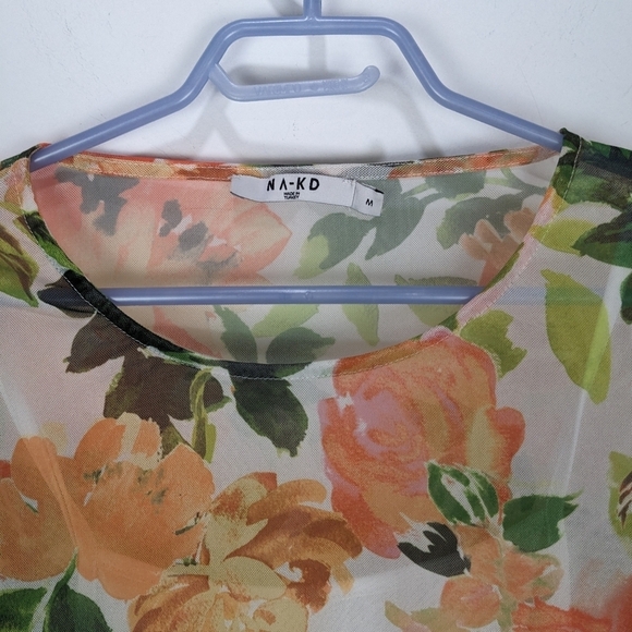 NA-KD Mesh Dress Size Medium - Picture 6 of 10